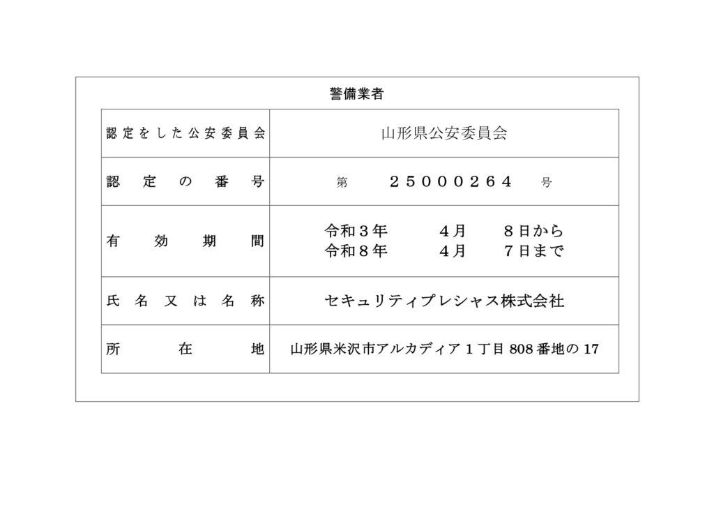 セキュリティプレシャス標識